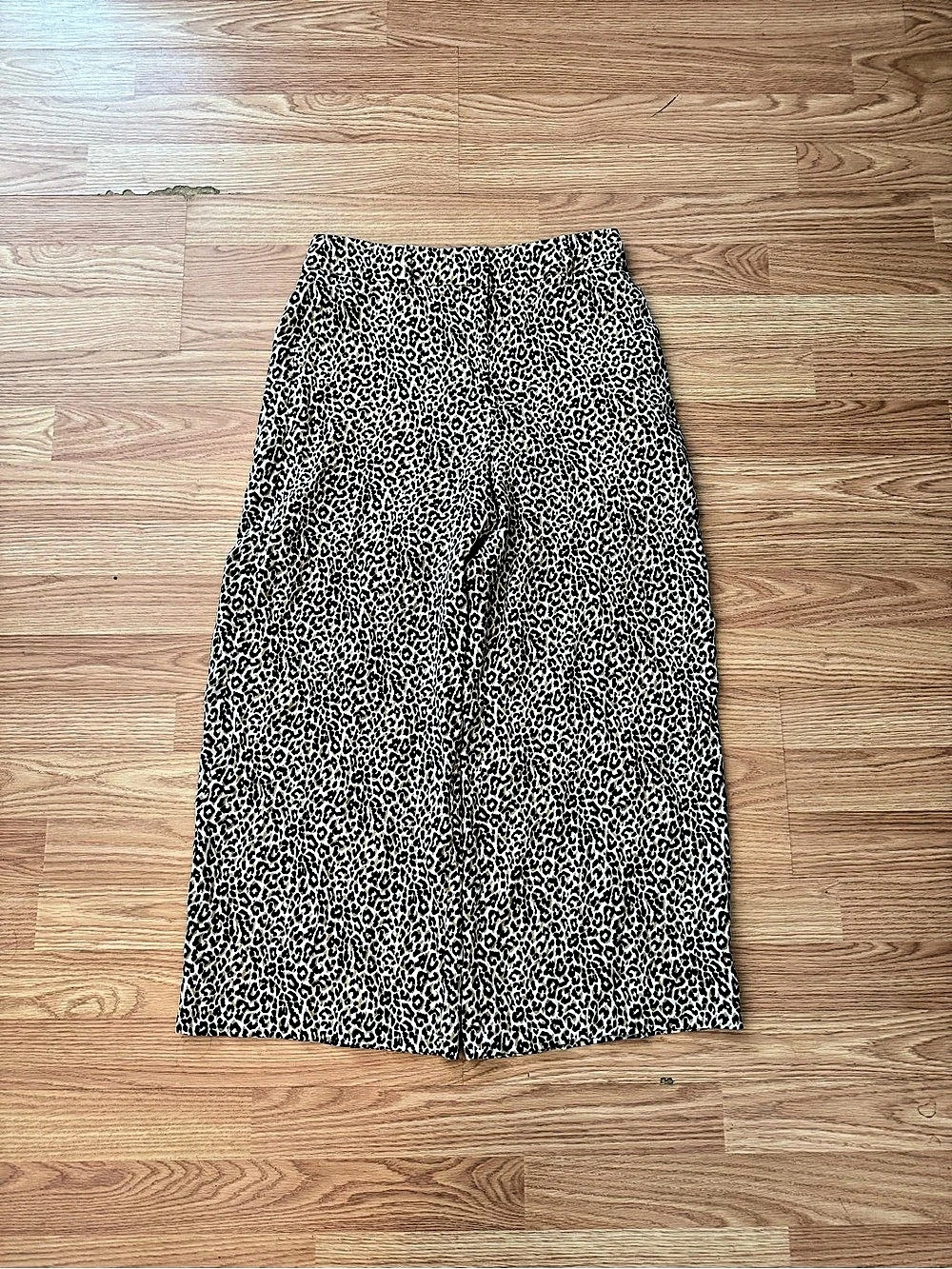 J.Crew High-Rise Peyton Pant in Leopard Print Leopard Wide Leg Brown & Black